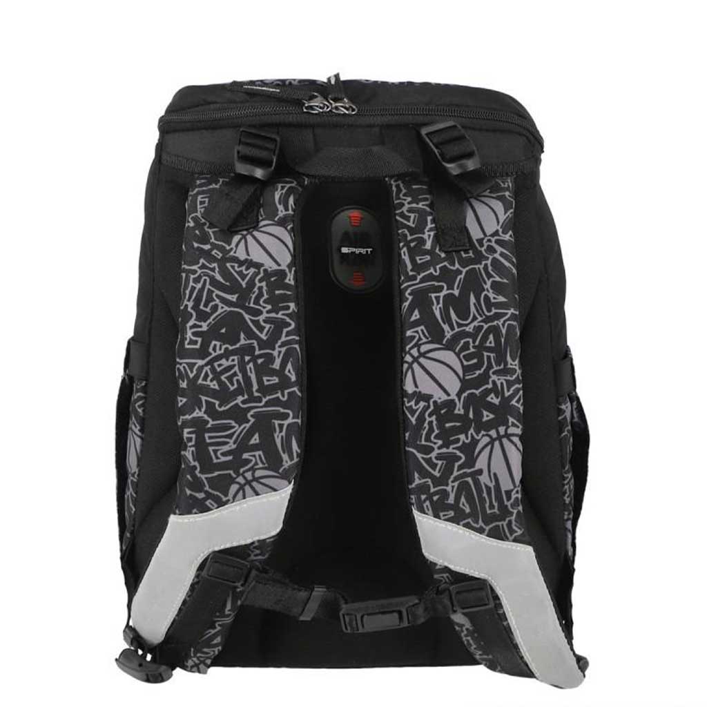 imagen de Spirit: Mochila escolar con estampado de baloncesto, set de 4 piezas 32x19x44cm 3