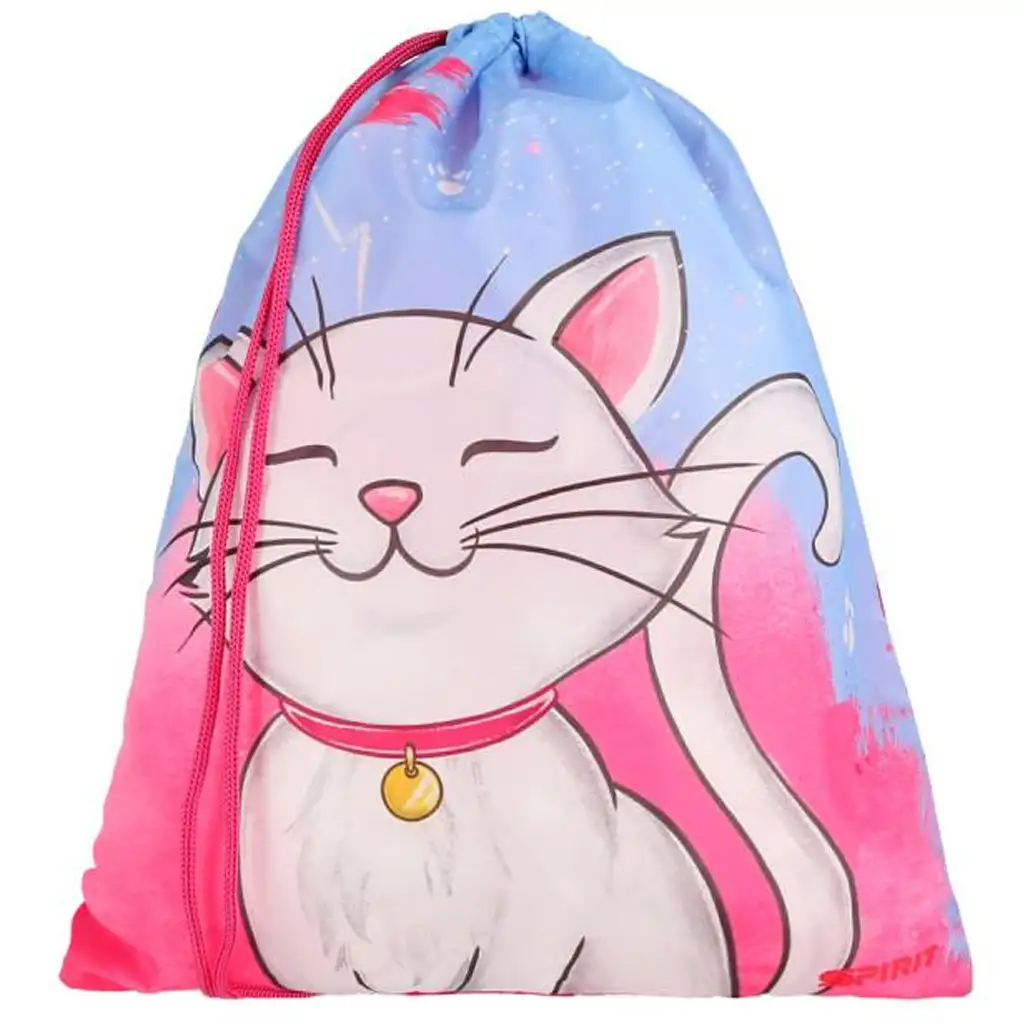 imagen de Spirit: Mochila escolar de gato blanco, set de 5 piezas 38x17x28cm 3