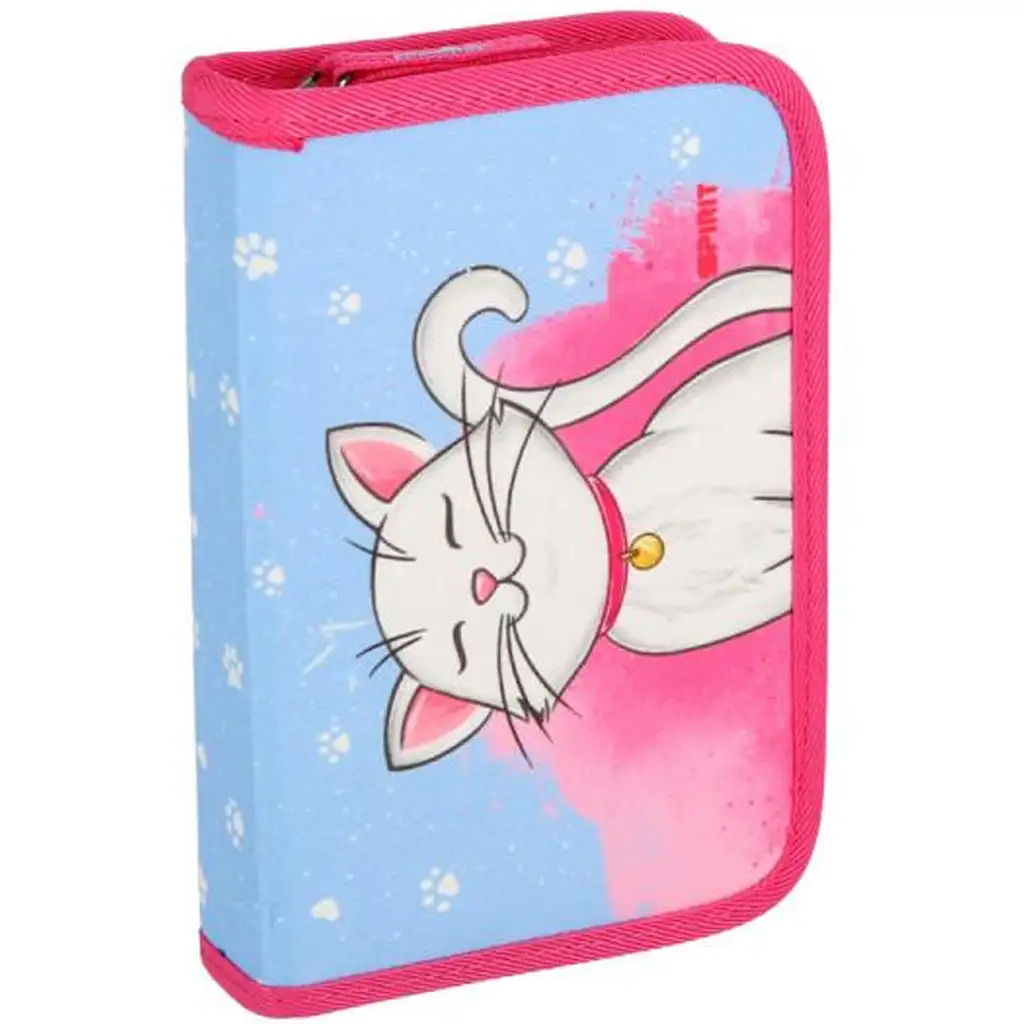 imagen de Spirit: Mochila escolar de gato blanco, set de 5 piezas 38x17x28cm 5