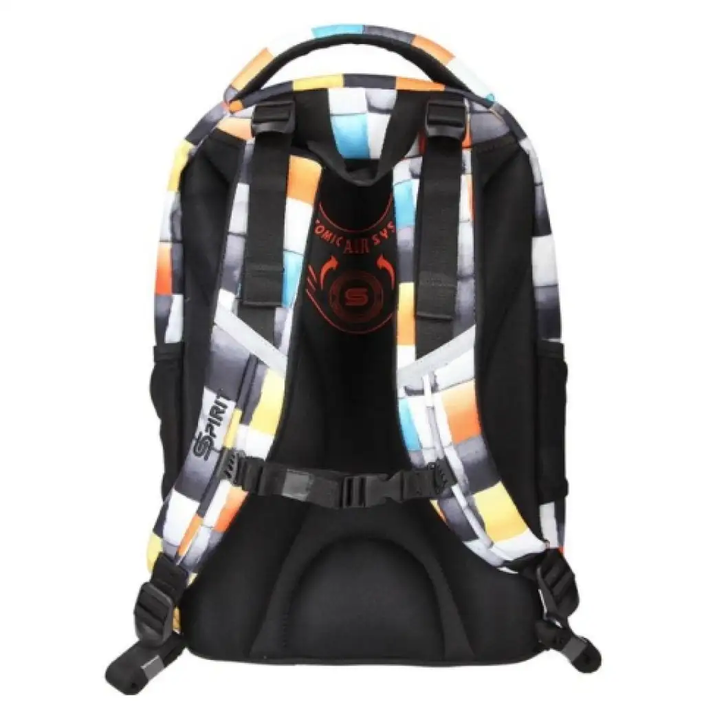 imagen de Spirit: Mochila escolar ergonómica a cuadros Urban 46x33x22cm 4