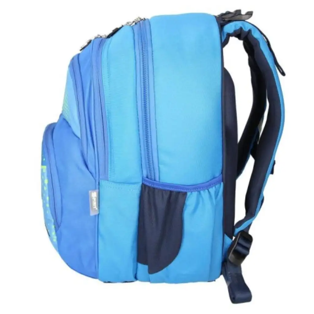 imagen de Spirit: Mochila escolar ergonómica azul de fútbol 3