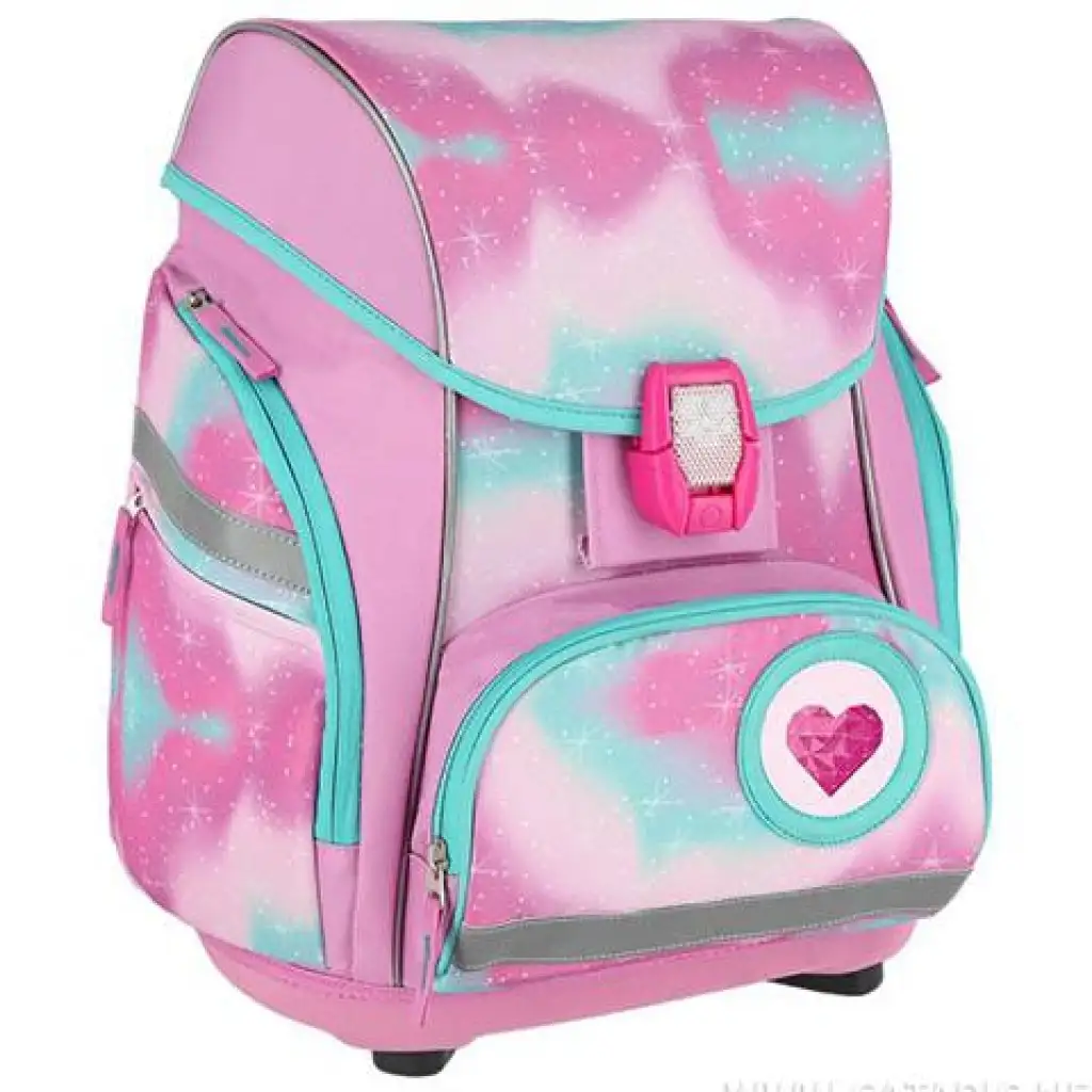 imagen de Spirit: Mochila escolar ergonómica de 5 piezas con diseño 3D de unicornio y luz LED 34x22x41cm 2