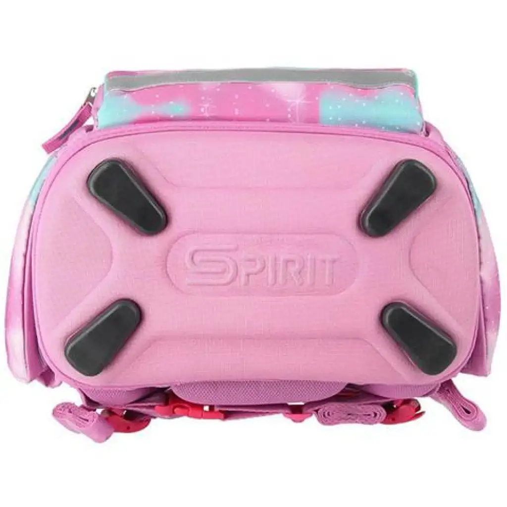 imagen de Spirit: Mochila escolar ergonómica de 5 piezas con diseño 3D de unicornio y luz LED 34x22x41cm 3