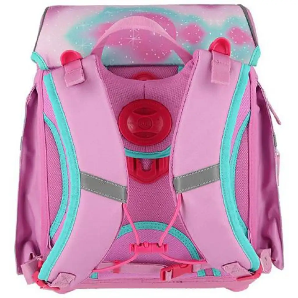 imagen de Spirit: Mochila escolar ergonómica de 5 piezas con diseño 3D de unicornio y luz LED 34x22x41cm 4