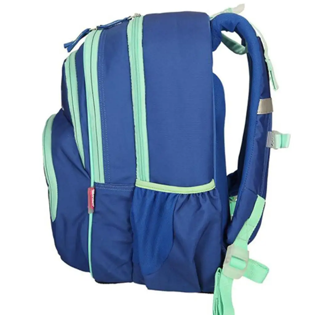 imagen de Spirit: Mochila escolar ergonómica redondeada de color azul con diseño de sirena 40x20x18cm 2