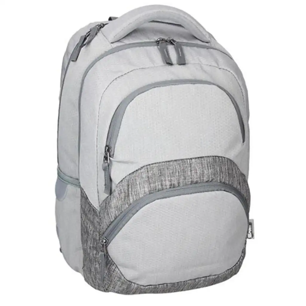 imagen de Spirit: Mochila escolar gris claro con bordes redondeados 1