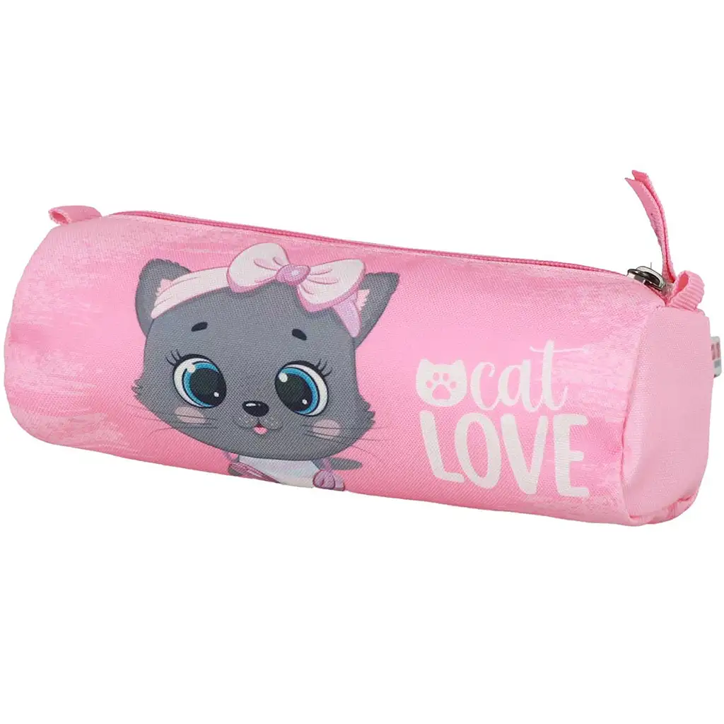 imagen de Spirit: Mochila escolar gris con gato, set de 5 piezas 38x17x28cm 6