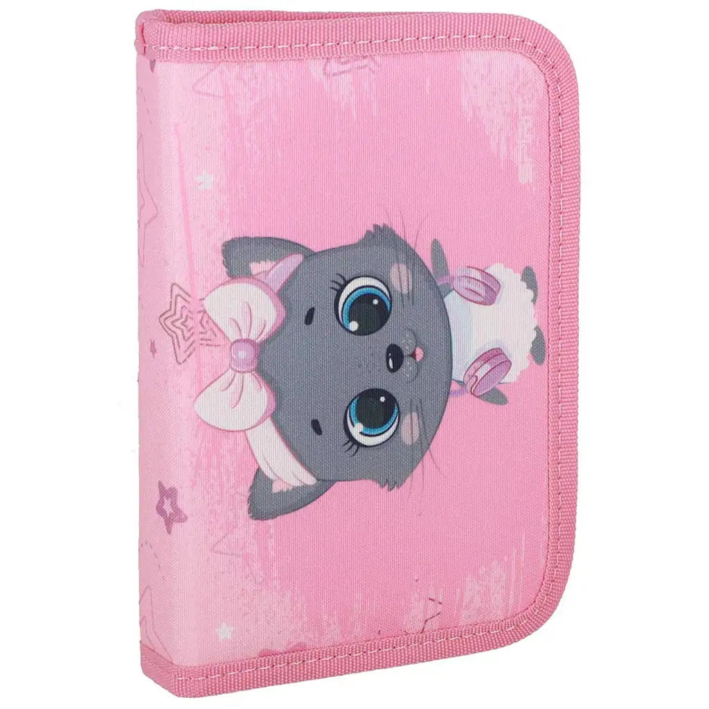 imagen de Spirit: Mochila escolar gris con gato, set de 5 piezas 38x17x28cm 7