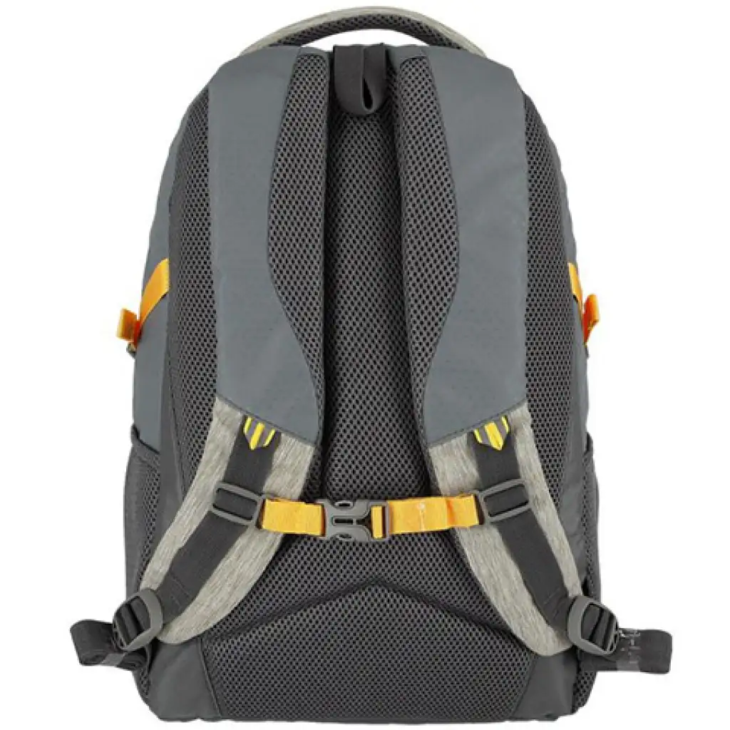 imagen de Spirit: Mochila escolar gris y amarilla con esquinas redondeadas 48x31x20cm 2