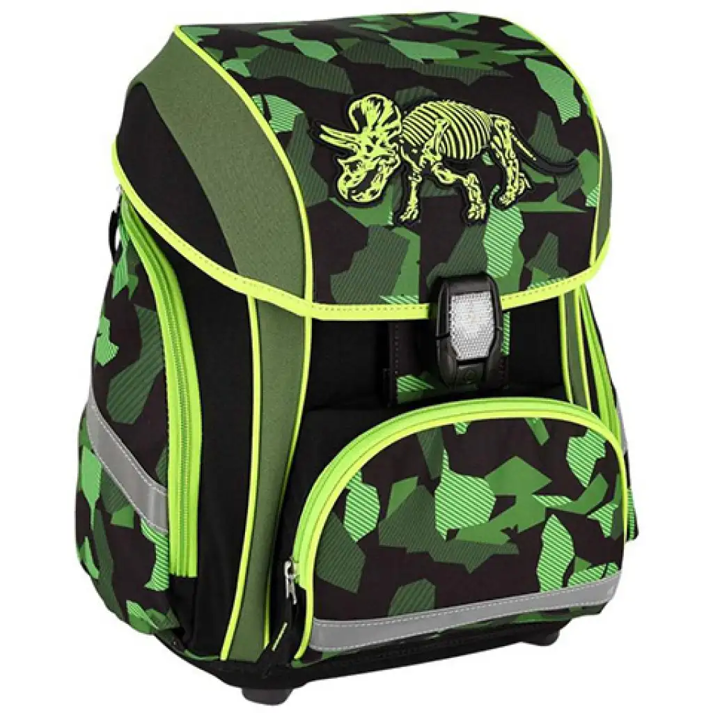 imagen de Spirit: Mochila escolar LED, 3D con diseño de Triceratops, set de 5 piezas 2