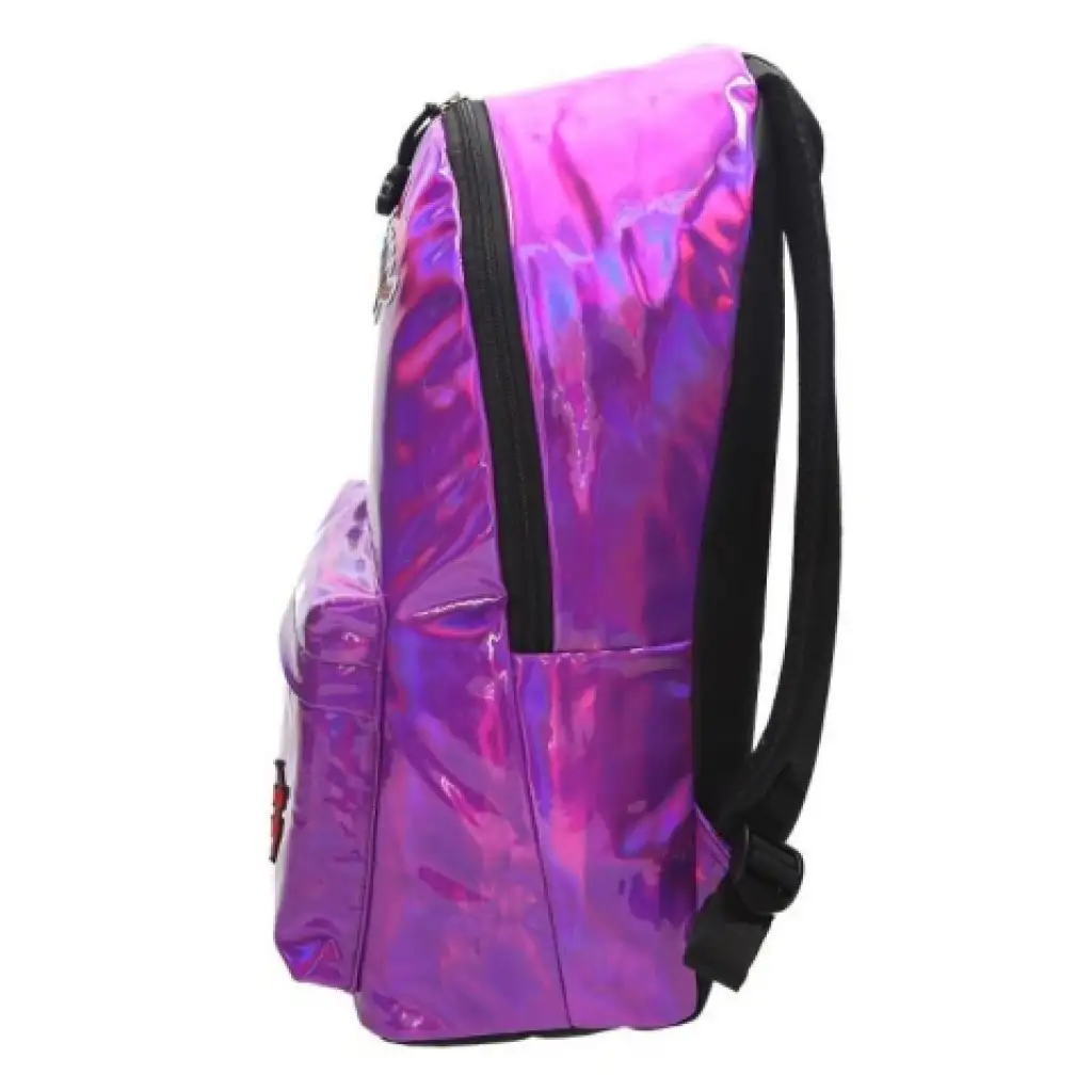 imagen de Spirit: Mochila escolar metálica morada, mochila 43x31x19cm 3