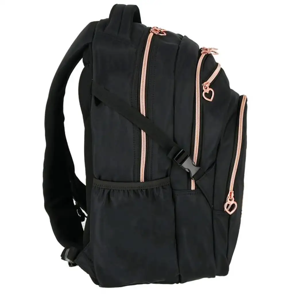 imagen de Spirit: Mochila escolar negra con osito Masha, mochila 46x31x21cm 2