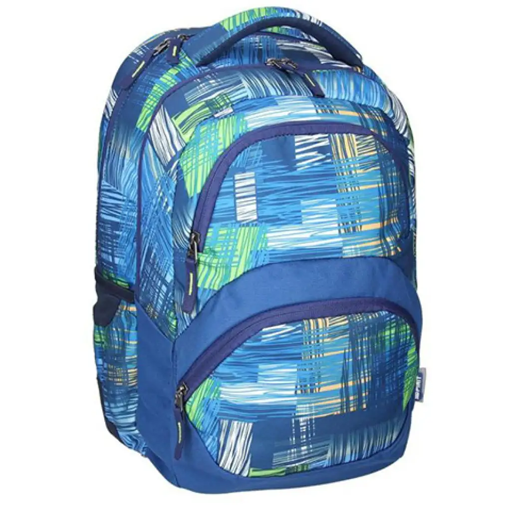 imagen de Spirit: Mochila escolar redondeada azul con estampado Freedom 45x33x26cm 1