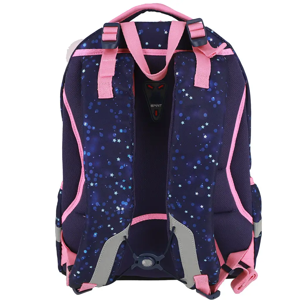 imagen de Spirit: Mochila escolar redondeada con diseño 3D de caballo blanco, mochila 34x26x44cm 2