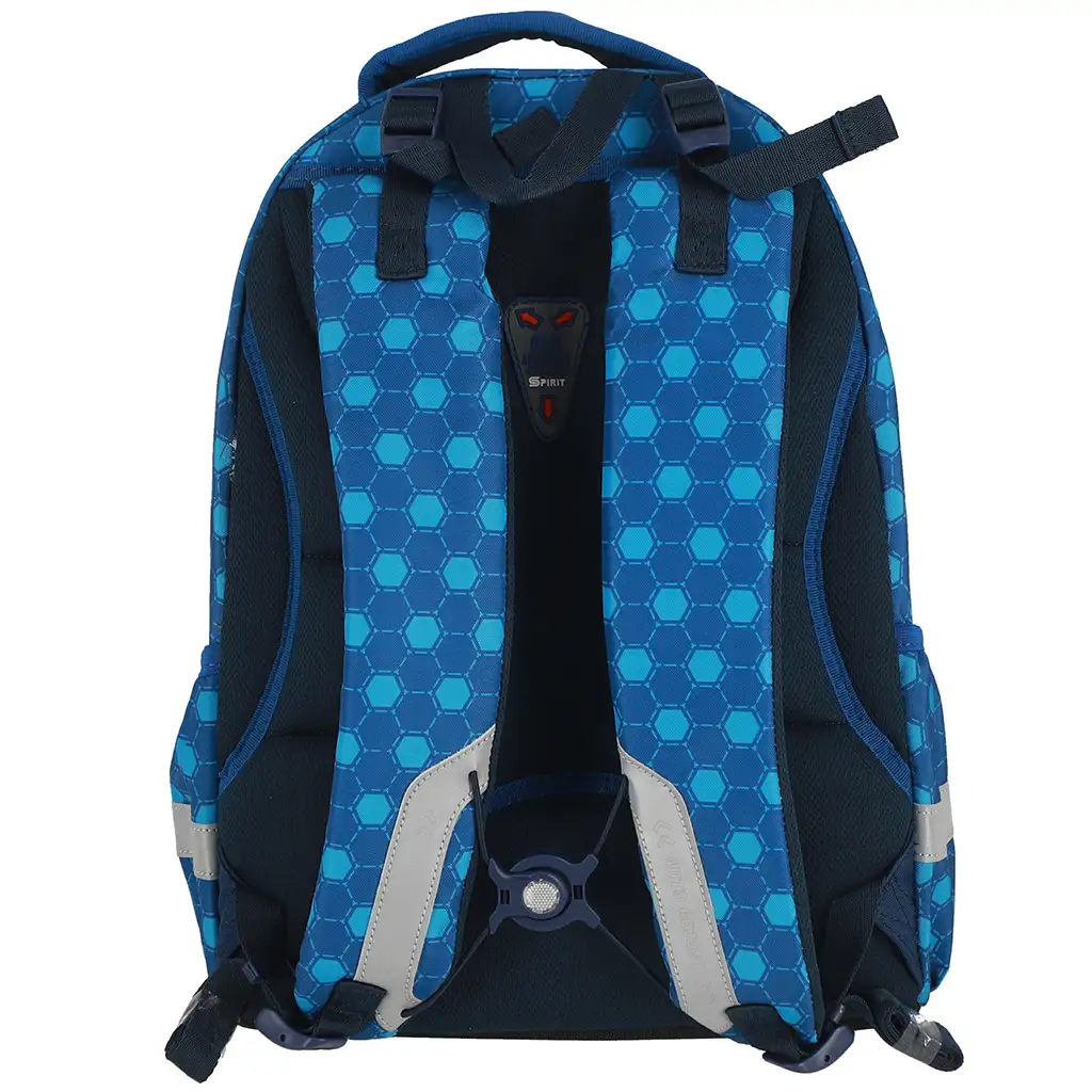 imagen de Spirit: Mochila escolar redondeada con diseño de fútbol 3D, 34x26x44cm 2