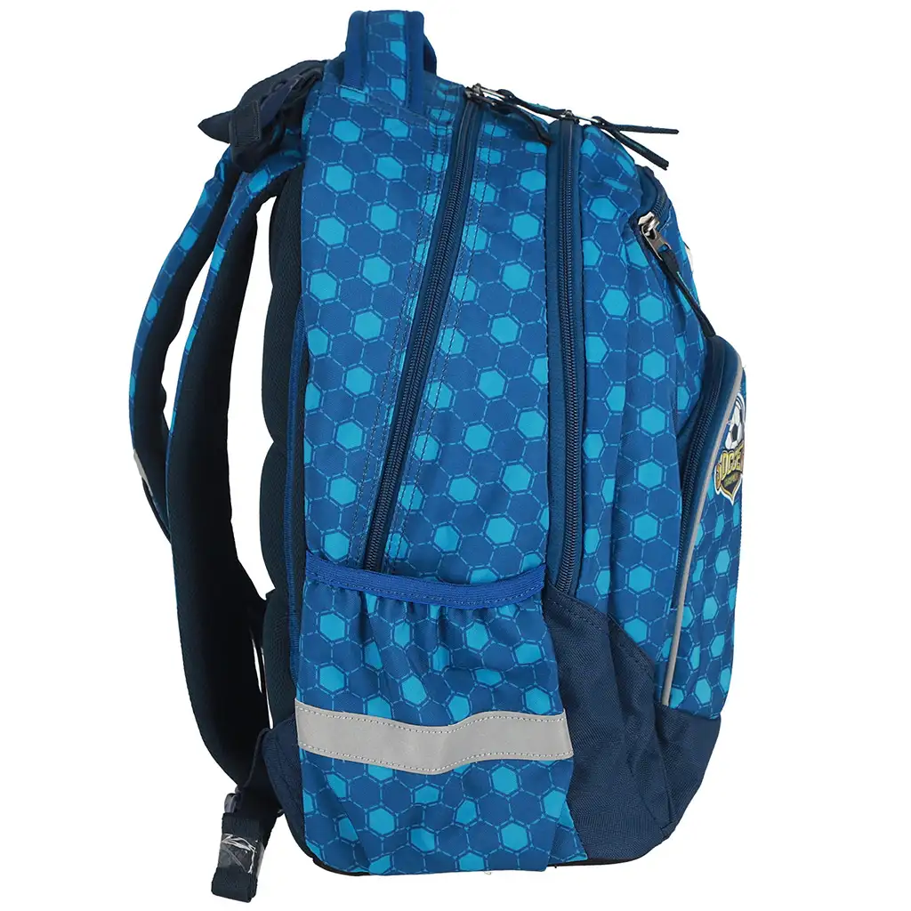 imagen de Spirit: Mochila escolar redondeada con diseño de fútbol 3D, 34x26x44cm 4