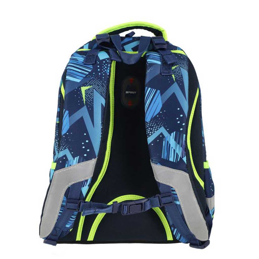 imagen de Spirit: Mochila escolar redondeada con diseño de fútbol 3D, mochila 34x26x44cm 3