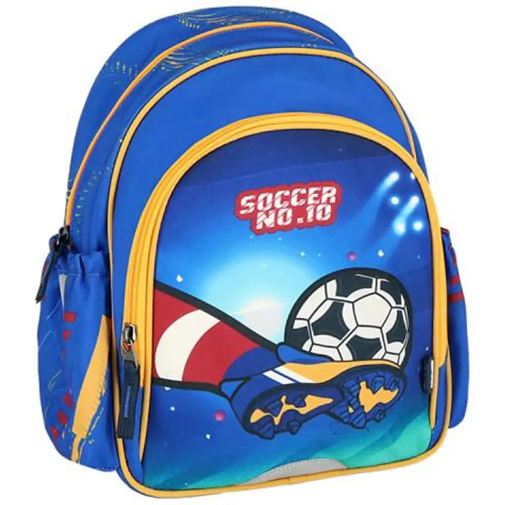 imagen de Spirit: Mochila escolar redondeada de fútbol NO.10, mochila 24x13x31cm 1