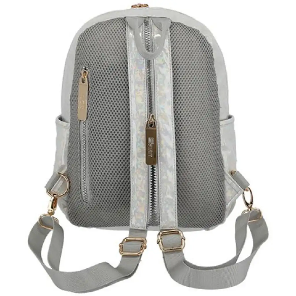 imagen de Spirit: Mochila escolar redondeada Lizzy de color blanco, mochila 27x12,5x33cm 2
