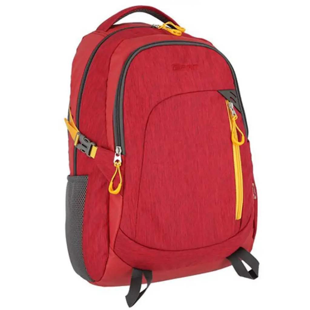 imagen de Spirit: Mochila escolar roja y amarilla con bordes redondeados 48x31x20cm 1