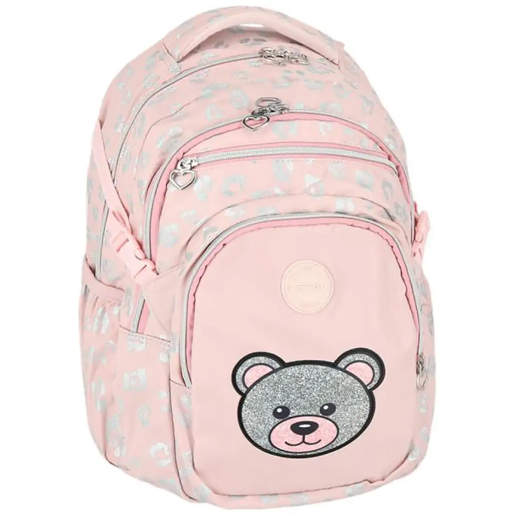imagen de Spirit: Mochila escolar rosa de Masha con osito, mochila 46x31x21cm 1