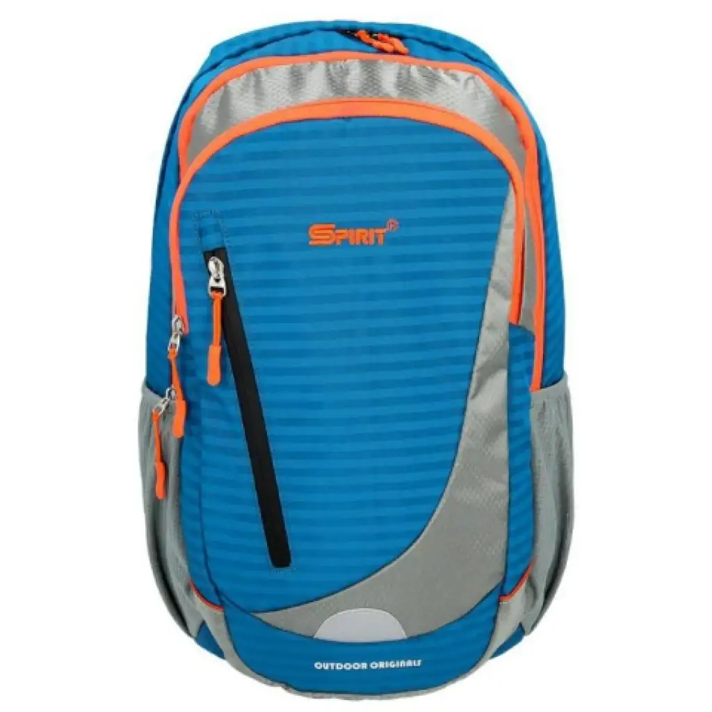 imagen de Spirit: Mochila escolar Stilo azul-gris-naranja, mochila 47x21x21cm 1