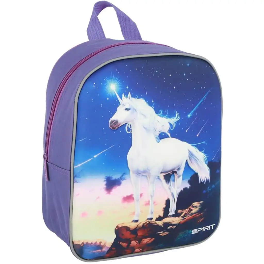 imagen de Spirit: Mochila redondeada con diseño 3D de unicornio 30x25x12cm 1