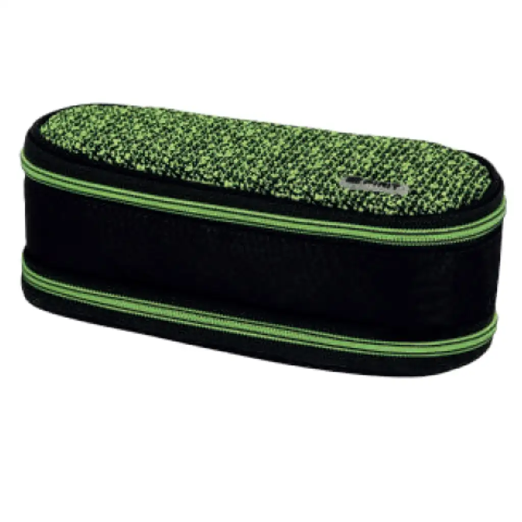 imagen de Spirit: My Bag negro y verde estuche ovalado de dos compartimentos 1