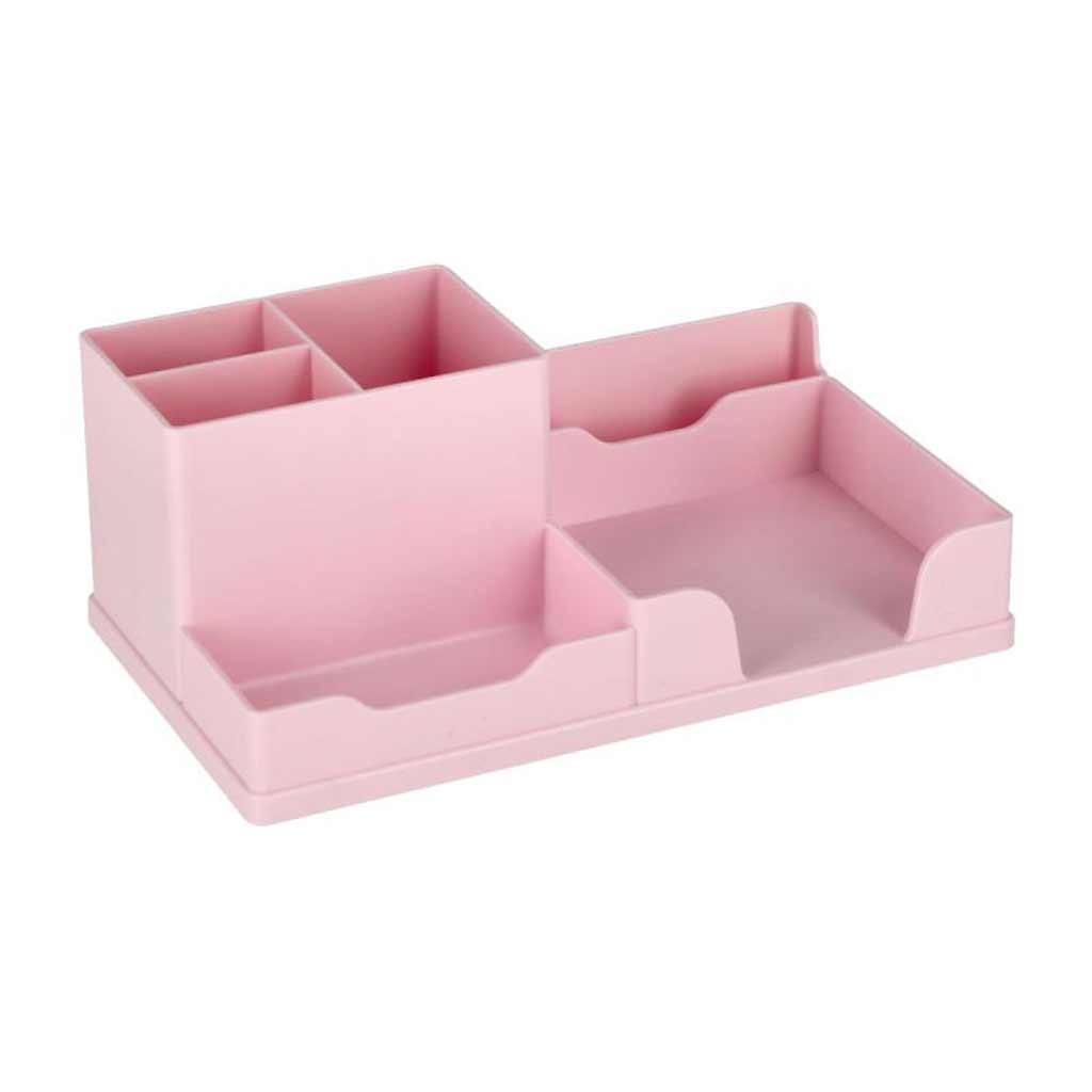 imagen de Spirit: Organizador de escritorio de varios compartimentos en rosa pastel 1