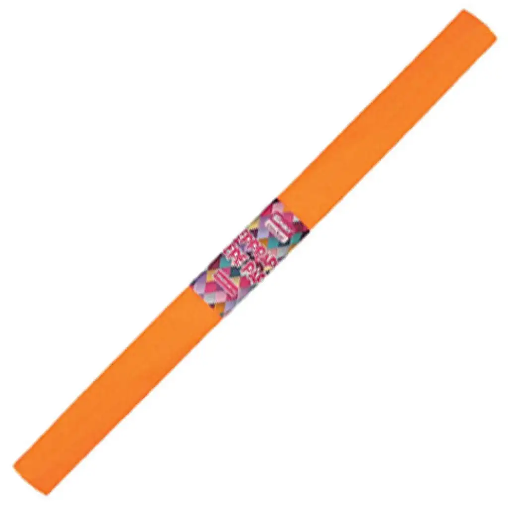imagen de Spirit: Papel crepé de color naranja fluorescente 200x50cm 1