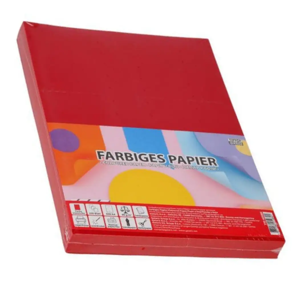 imagen de Spirit: Papel de copia rojo A4 de 80g 250 hojas 1