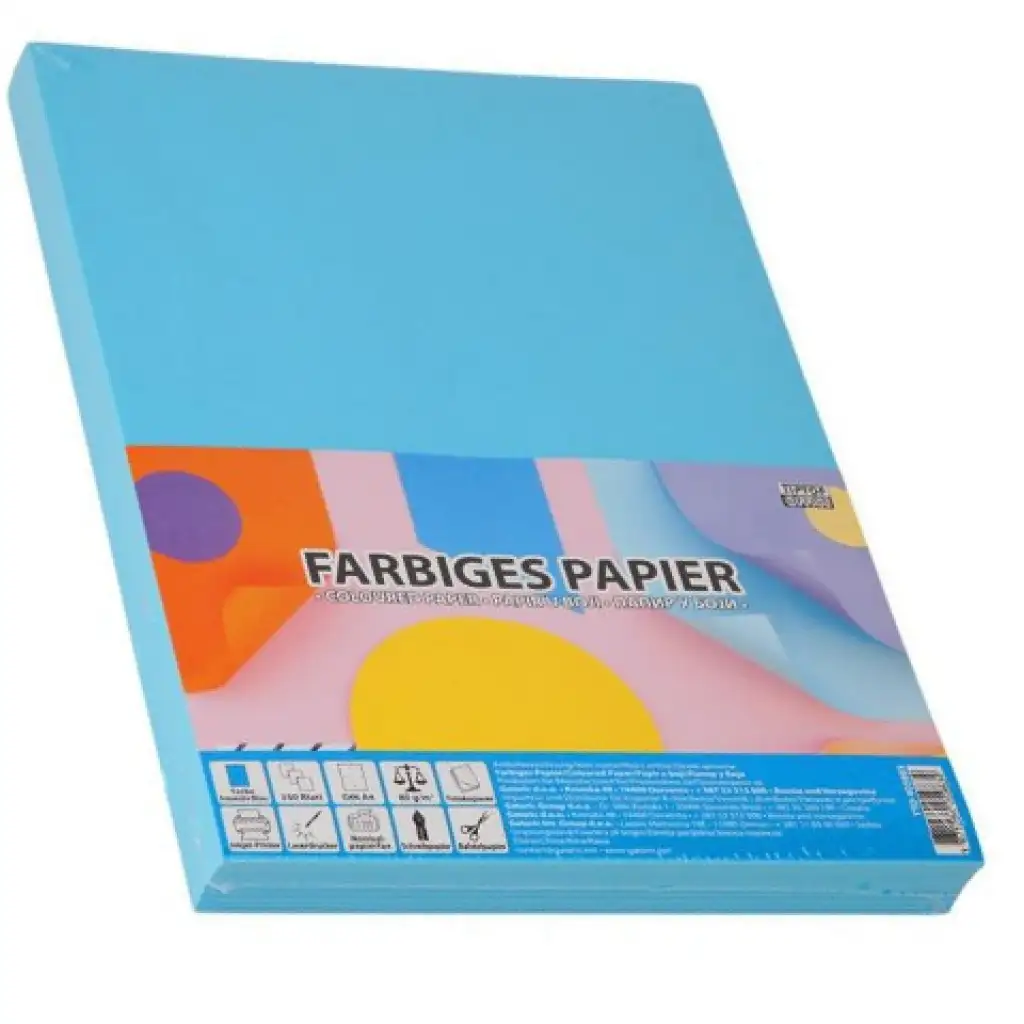 imagen de Spirit: Papel de fotocopia azul A4 de 80g 250 hojas 1