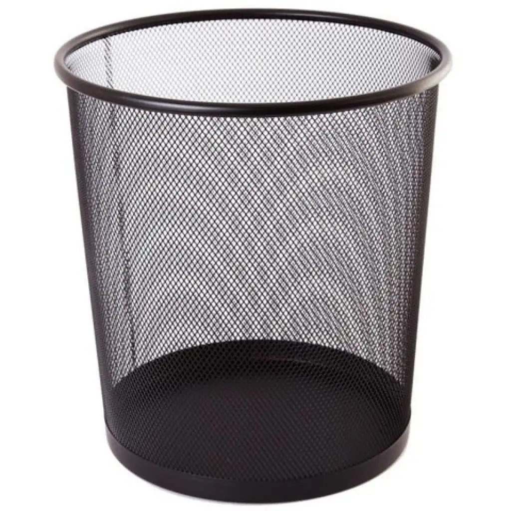 imagen de Spirit: Papelera de metal negro de 12 litros 1