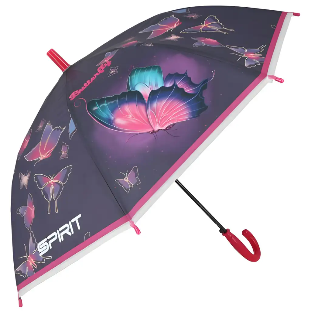 imagen de Spirit: Paraguas automático de mariposa 19" 66cm 1