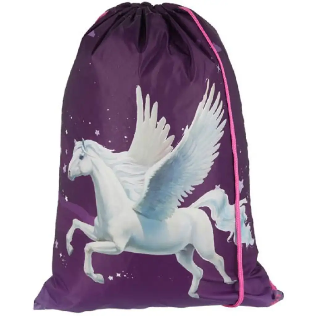 imagen de Spirit: Pegasus púrpura set de mochila escolar de 5 piezas con accesorios y luz LED 8