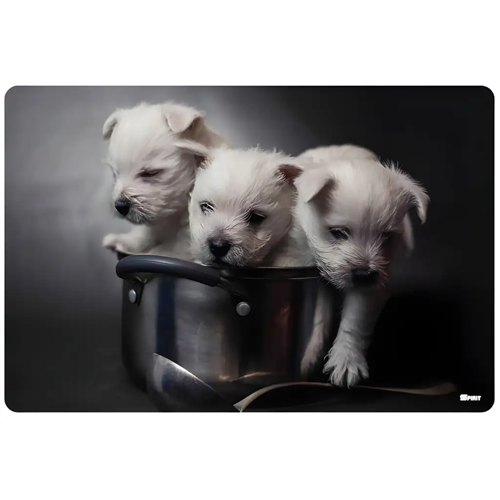 imagen de Spirit: Perritos escritorio reposabrazos 60x40cm 1