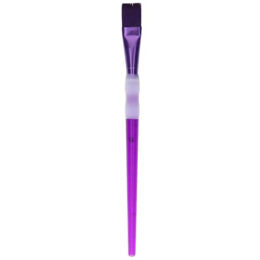imagen de Spirit: Pincel de plástico de tamaño 14 con mango morado 1