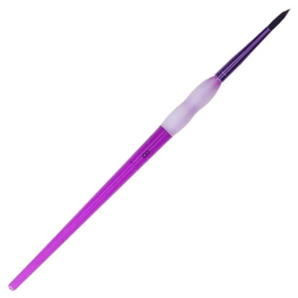 imagen de Spirit: Pincel morado con empuñadura de goma tamaño 8 1