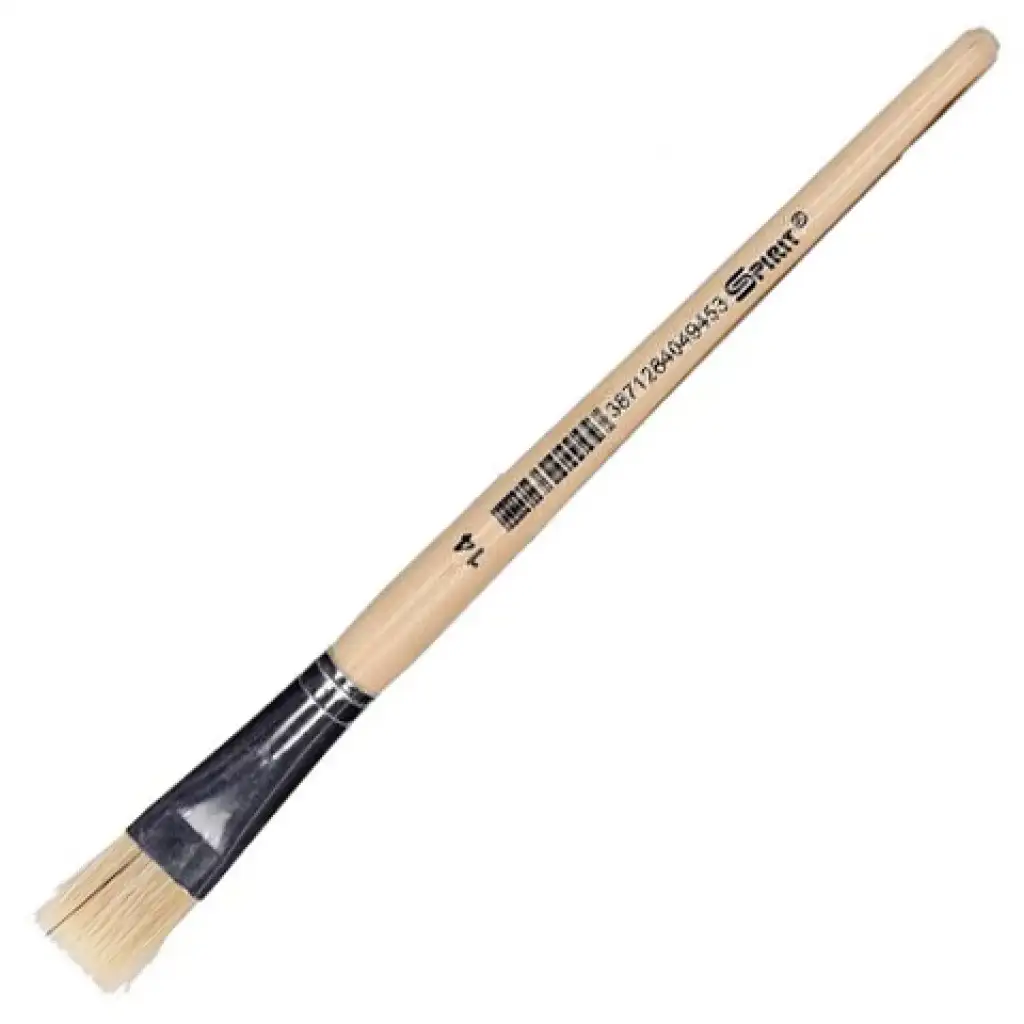 imagen de Spirit: Pincel plano de mango de madera natural tamaño 14 1ud 1