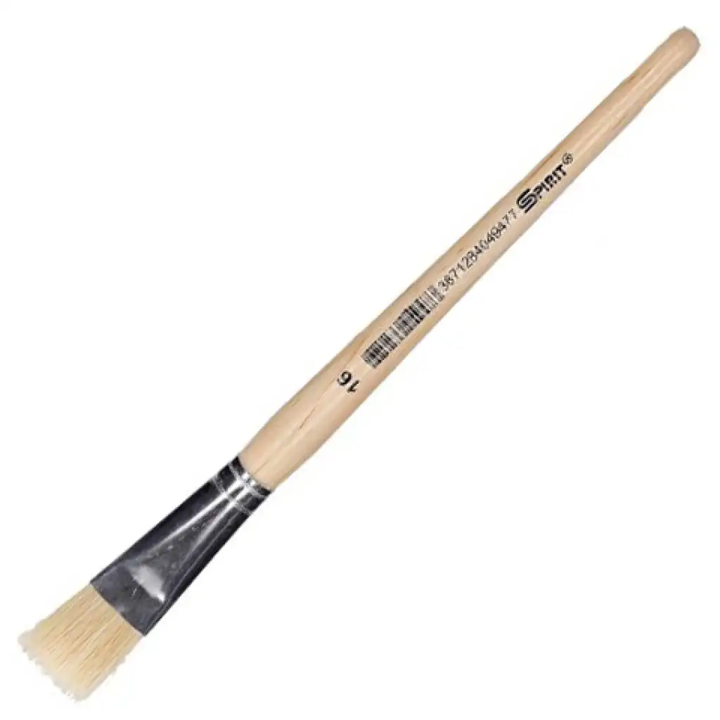 imagen de Spirit: Pincel plano de mango de madera natural tamaño 16 1ud 1