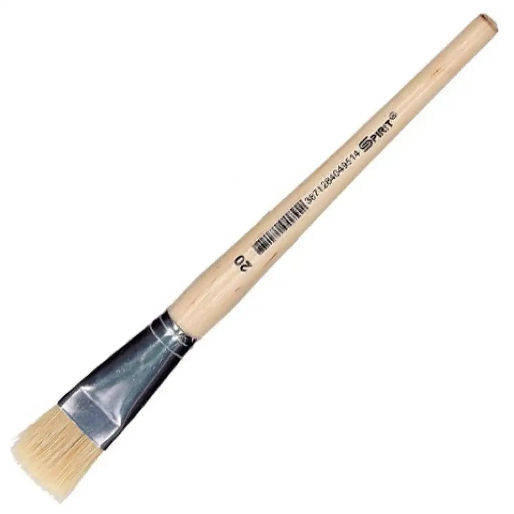 imagen de Spirit: Pincel plano de mango de madera natural tamaño 20 1ud 1