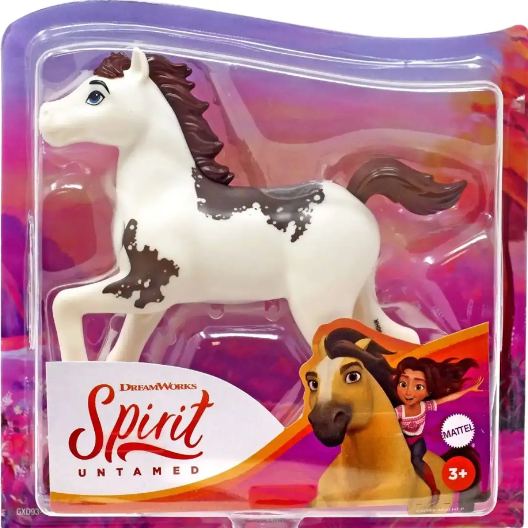 imagen de Spirit: Poni Knabstrupper blanco-marrón - Mattel 2