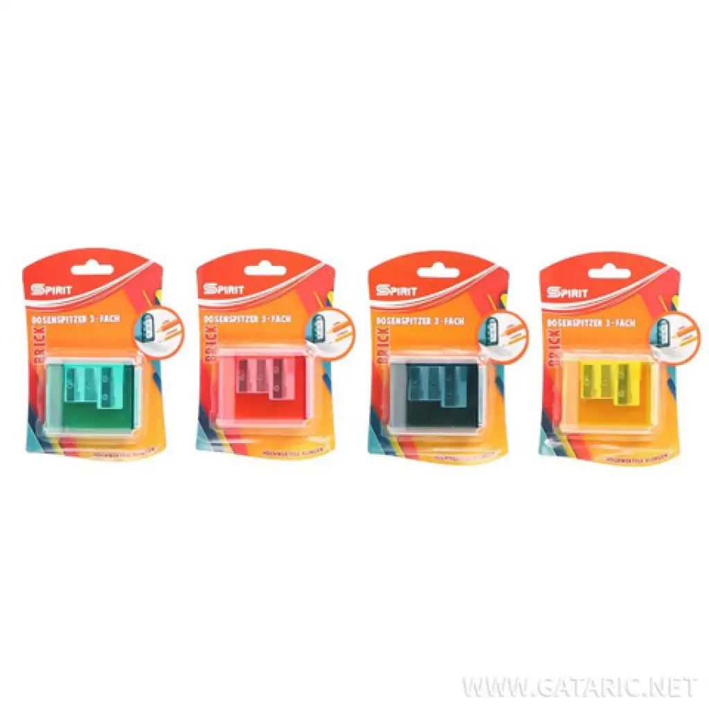 imagen de Spirit: sacapuntas de 3 agujeros en varias versiones 1ud 1