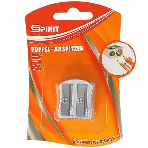 imagen de Spirit: Sacapuntas de aluminio de 2 agujeros, paquete de 1 unidad 1