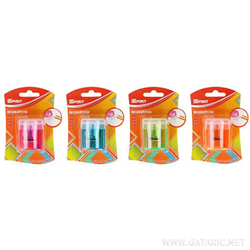 imagen de Spirit: Sacapuntas de plástico Bobo en varios colores, paquete de 1 unidad 1