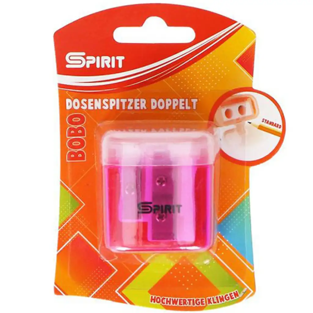 imagen de Spirit: Sacapuntas de plástico de 2 agujeros en varios colores, paquete de 1 unidad 2