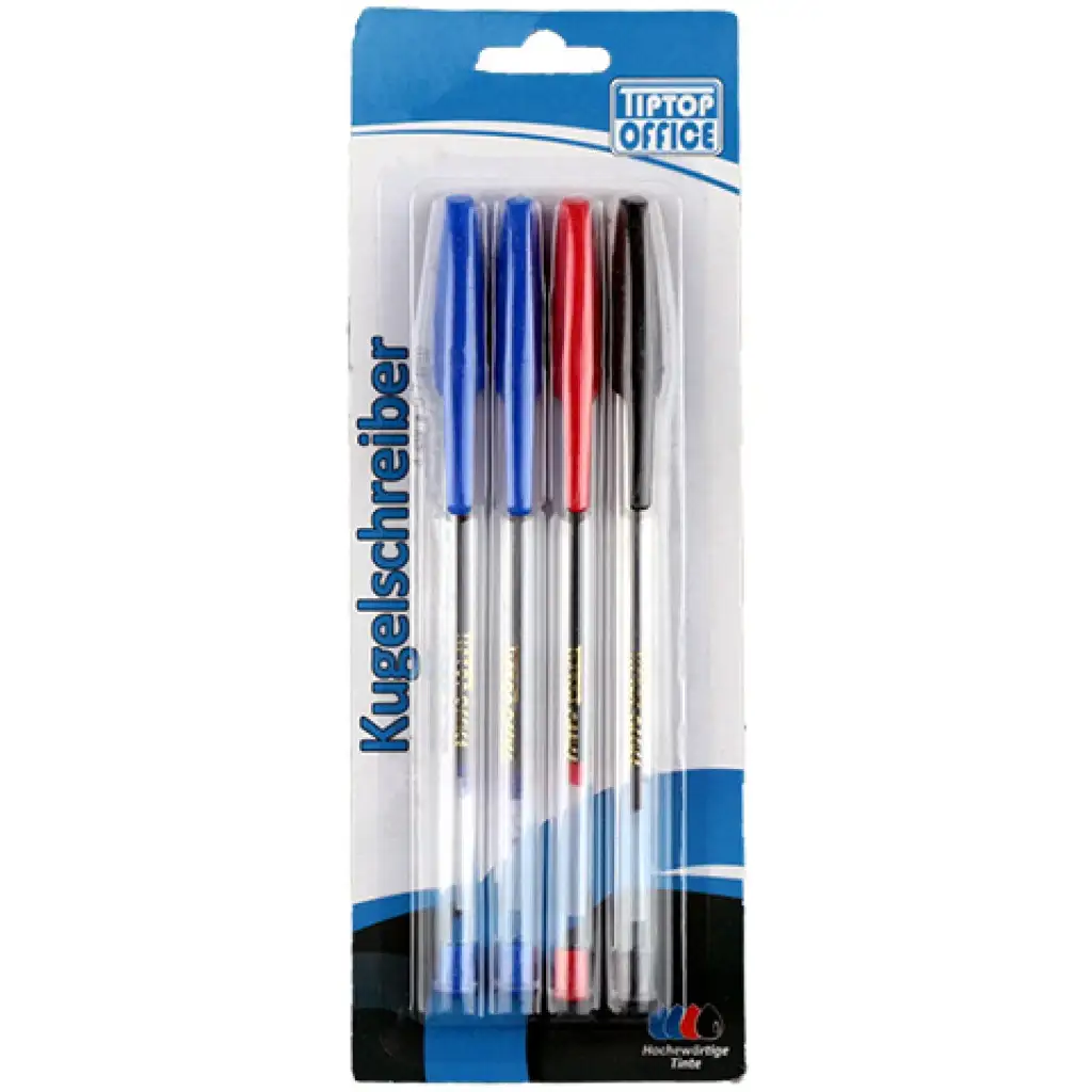 imagen de Spirit: set de 4 bolígrafos de 1.0mm (2 azules, 1 negro y 1 rojo) 1