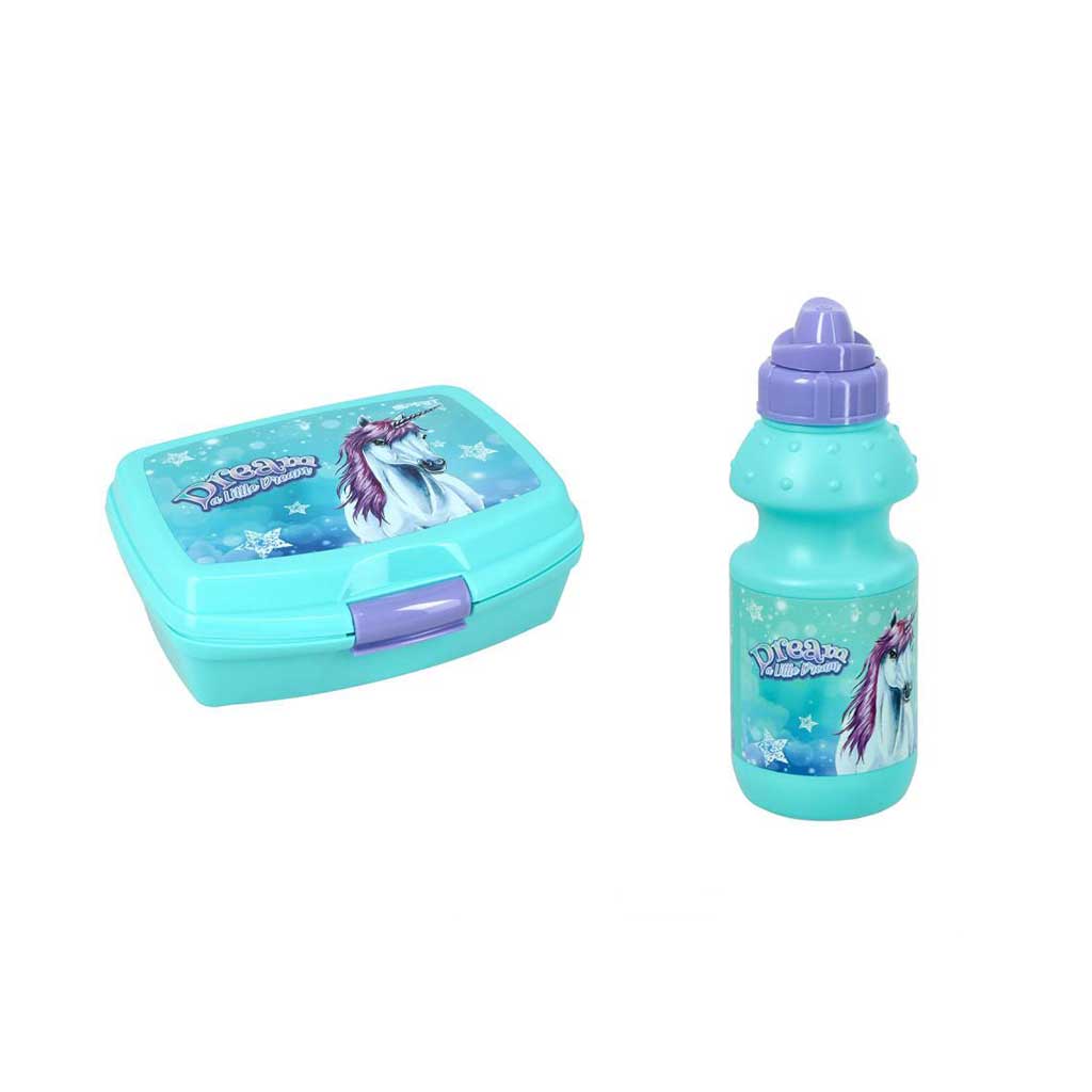 imagen de Spirit: Set de caja de almuerzo y botella de agua con unicornio 2