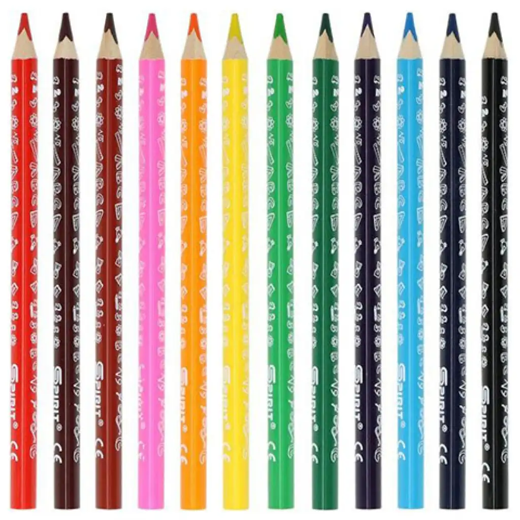 imagen de Spirit: Set de lápices de colores jumbo de 12 unidades 2