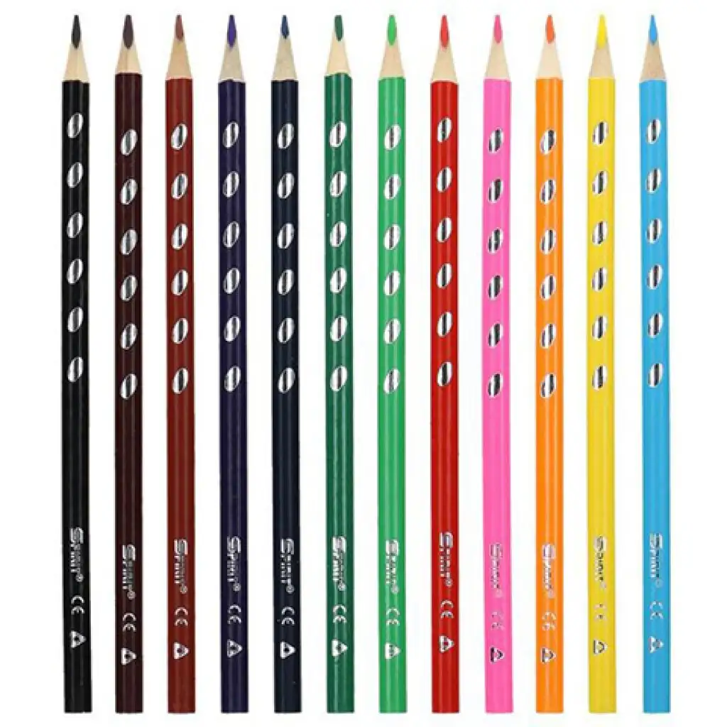 imagen de Spirit: Set de lápices de colores premium de tres lados de 12 unidades 2